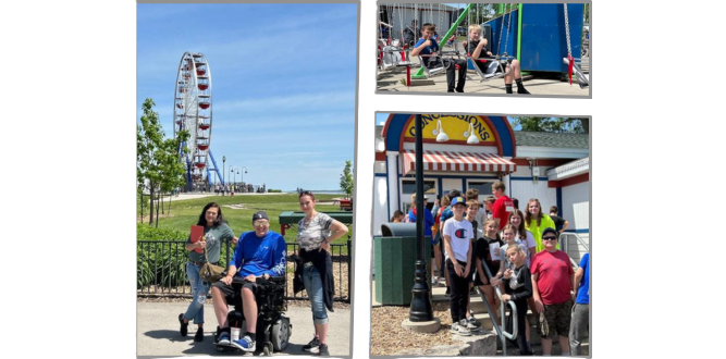 Images of Middle School Students and teachers at Bay Beach